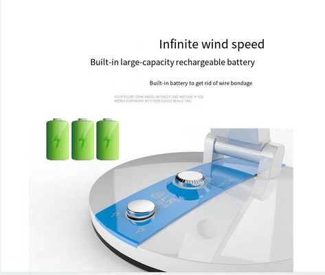 Protable Mini Kleine beliebte wiederaufladbare Handventilator mit LED-Licht und einstellbare Geschwindigkeit