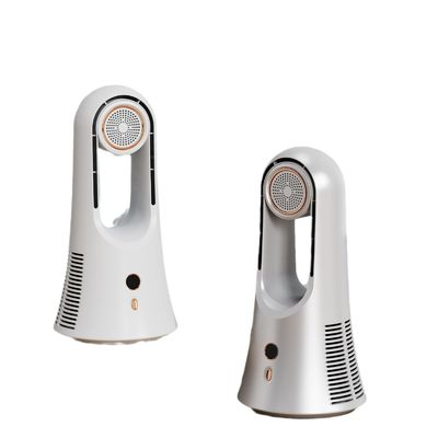 Englisch Betriebssprache USB-betriebener Desktopventilator Großer Wind Aromatherapie Blätterloser Ventilator