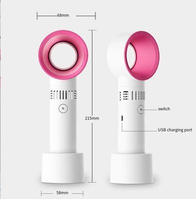 Tragbare ABS PC Mini USB-Ladegerät Handheld Blattloser Ventilator für Desktop Wimpernblasen