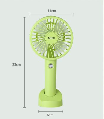 1200mAh USB-Ventilator Mini Wiederaufladbarer Handventilator mit Telefonhalter