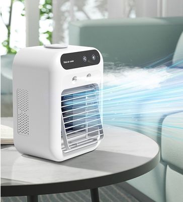 Nettogewicht 700 g Tragbare Tischluftkühllüfte mit Luftbefeuchter und USB 5V-Stromversorgung
