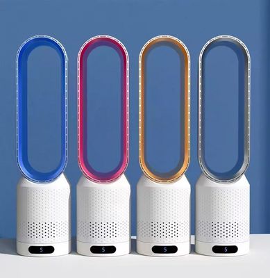 Luftkühlventilator Geräuscharme Laublose Reinigung 2 in 1 Blattloser Ventilator für den Handel