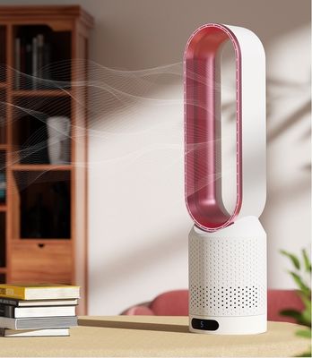 Kommerzieller elektrischer Turmventilator mit Touchscreen-Fernbedienung und blattlosem Design
