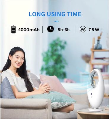 Wiederaufladbarer USB-Elektroventilator Smart Cooling Bladeless Desk Fan für Garage und Zuhause