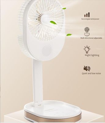 Logo kundenspezifischer kleiner tragbarer Klappventilator zum Laden von Desktops im Außenbereich