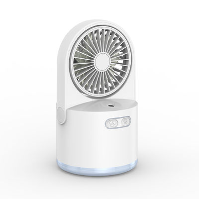 2 in 1 Mini-Ventilator Luftbefeuchter Tragbarer Ventilator mit Funktion Wiederaufladbarer USB-Elektroventilator
