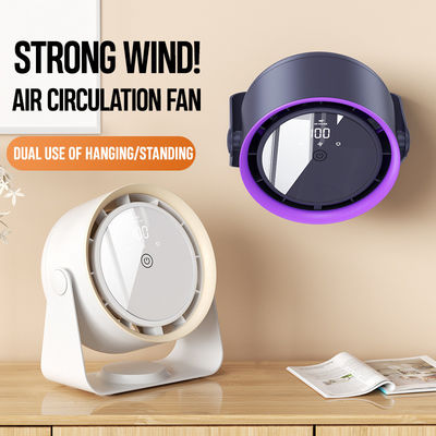 Kühllösung 2 in 1 Elektrischer Tischventilator mit Touch-Display-Steuerung und 5-Geschwindigkeits-Anpassung