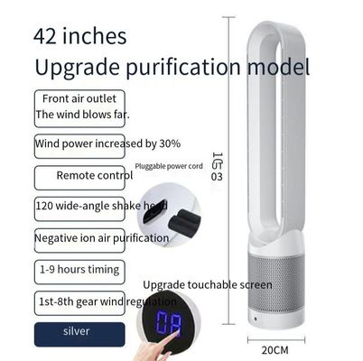 42 Zoll leise Turmventilator mit Fernbedienung und Hepa-Luftreiniger