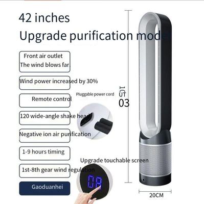 42 Zoll leise Turmventilator mit Fernbedienung und Hepa-Luftreiniger