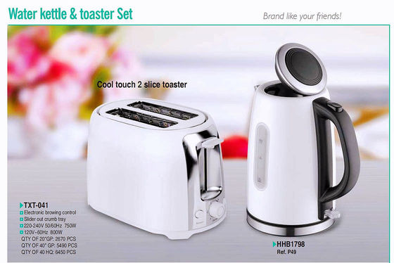 750 Watt leistungsfähiger Toaster aus Edelstahl mit kühlem Touch und mechanischer Timersteuerung