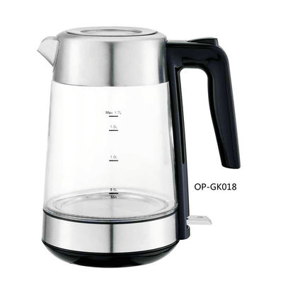 Kabellose elektrische Wasserkocher 220V elektrische Glas mechanische OEM Teekannen