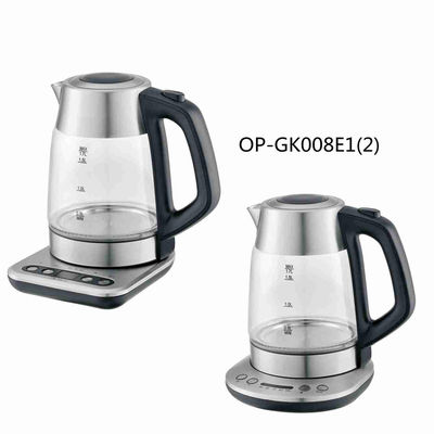 Kabellose elektrische Wasserkocher 220V elektrische Glas mechanische OEM Teekannen