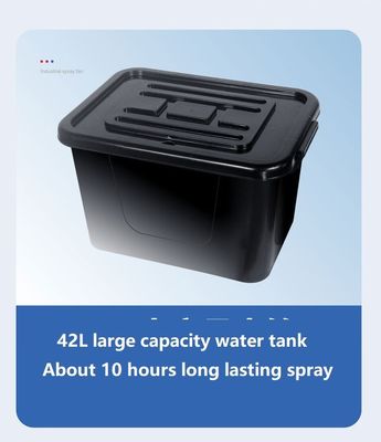 Elektrische Industrieventilator Bodenbefeuchter Luftkühlung Stehende Sprühen Wassernebelventilator