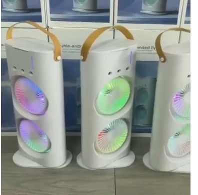 Doppelkopf-Sprühventilator Luftbefeuchter Kühlraum-Klimaanlage für Desktop-Kühlung