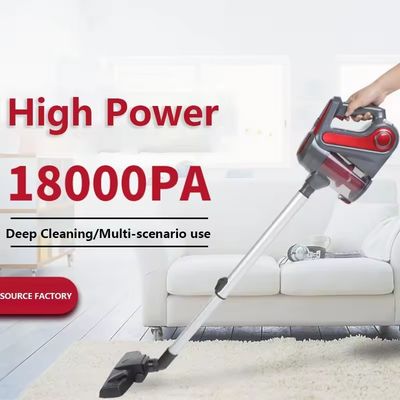 Leistungsfähiger Haushaltsgerät 18000PA Handheld Push Rod Staubsauger Tragbarer vertikaler Reiniger