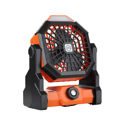 Tragbare 6-Zoll-Wind-Wiederaufladbare Außenzelt-Campingventilator mit Beleuchtung und langlebig