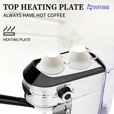 Portable elektrische Espresso Kaffeemaschine aus Edelstahl für Zuhause und Büro