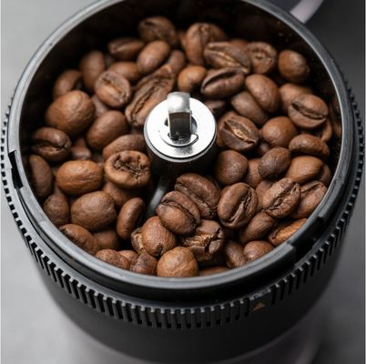 Haus und Büro ABS-Elektro-Kaffeemühle aus Kunststoff mit Reinigungszyklusfunktion