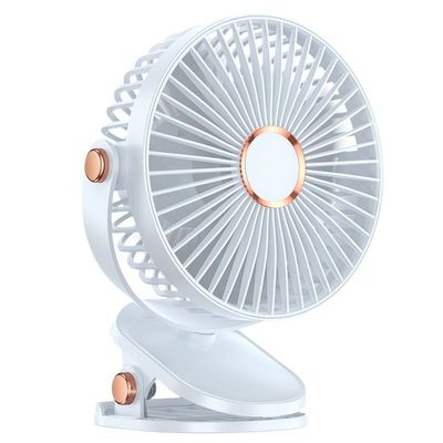 USB-Wiederaufladbare 6 Zoll tragbare Ventilatoren mit Nachtlicht 720 Drehbare persönliche Clip-Ventilator für das Home Office