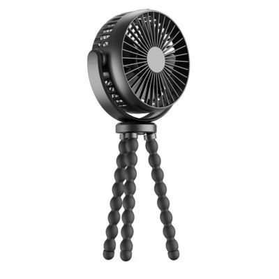 Spannung V 2.1 Kunststoff-Stroller-Ventilator mit 5200mAh-Batterie und Mini-Stativbeinen