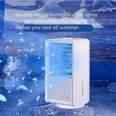 Seidenbildschirmdruck Mini Personal Space Air Cooler mit 700 ml Wasserbehälter und USB-Strom