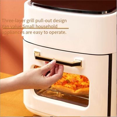 NO App-gesteuerte 1400 Watt Edelstahl Luftbrenner Toaster Ofen mit sichtbarem Fenster