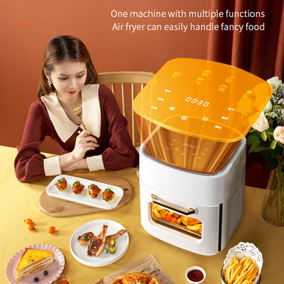 NO App-gesteuerte 1400 Watt Edelstahl Luftbrenner Toaster Ofen mit sichtbarem Fenster