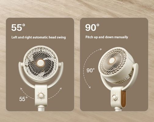 Stimm-KI-Steuerung Elektrischer Standventilator für die Luftkühlung und Luftzirkulation in Badezimmern