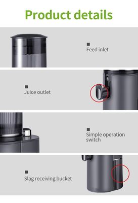Original Frucht- und Gemüsesäfte Kaltpresse Slow Juicer Maschine ohne App-Kontrolle