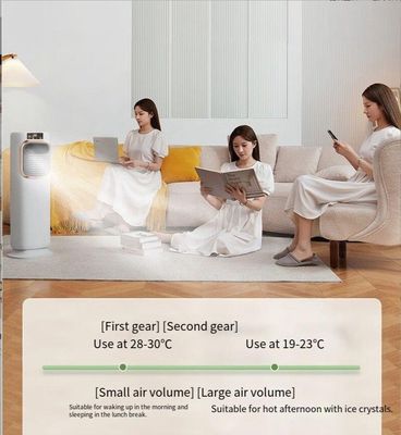 Timer 8h Wasser-Klimaanlage und Warmluftbläser mit Stromversorgung 80W Kühlung