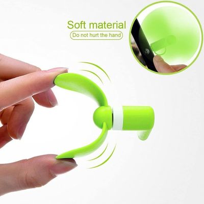 Personalisiertes Logo Mobiltelefon Portable 3 In 1 USB Typ C Fastenkühlung Mini-Ventilator für 15g