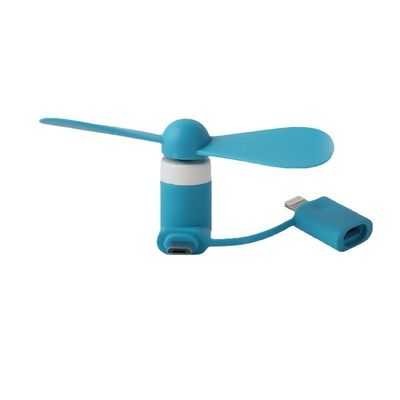 Personalisiertes Logo Mobiltelefon Portable 3 In 1 USB Typ C Fastenkühlung Mini-Ventilator für 15g