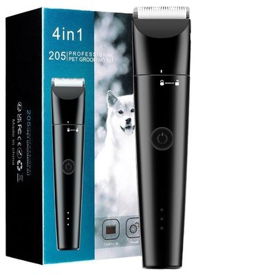 4 in 1 professionelles Pflege-Set für Haustiere Elektrische Haarknipfer und Rasierer für den Haushalt