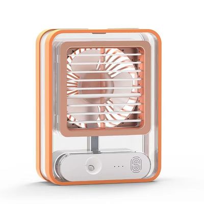 USB Wiederaufladbare 420g Desktop Tischstand Luftkühler Klimaanlage Ventilator mit LED-Licht