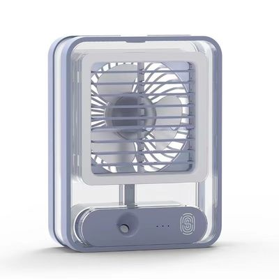 USB Wiederaufladbare 420g Desktop Tischstand Luftkühler Klimaanlage Ventilator mit LED-Licht