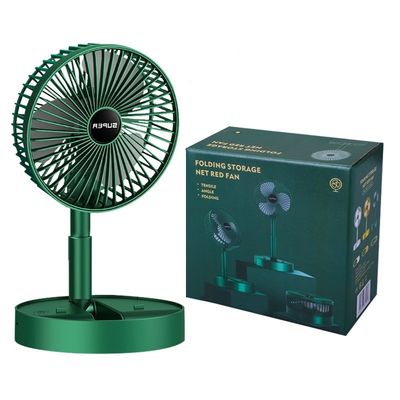 Ladekörper Skalierbarer Ventilator Weiß-Grüner Kunststoff-Desktop-Haus-Portabeler Elektroventilator