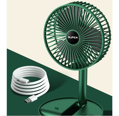 Schreibtisch-Büro USB-Ladung Klappventilator Teleskopventilator Mini-Portabel elektrischer Ventilator Kunststoff