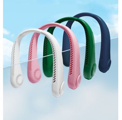 Haus- und Außenbereich Portable Mini Bladeless Neck Hanging Fan mit USB-Ladung