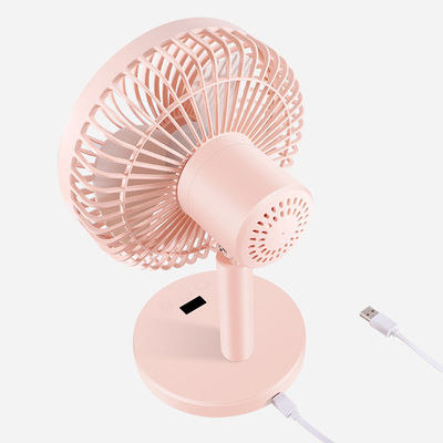 Seidenbildschirmgedruckte Kunststoff-Tischventilator für Bad und USB-Luftzirkulationssystem