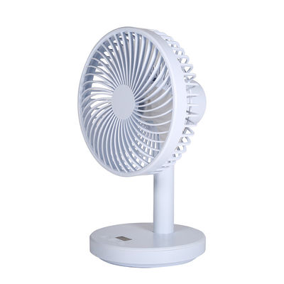 Seidenbildschirmgedruckte Kunststoff-Tischventilator für Bad und USB-Luftzirkulationssystem