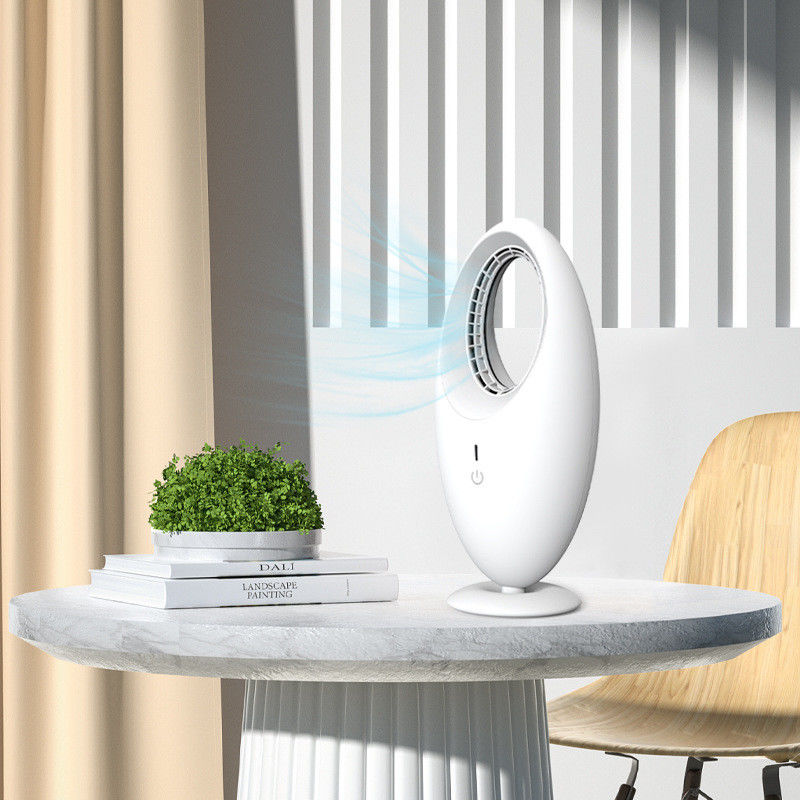 Portabler elektrischer Schreibtischventilator Wiederaufladbarer Mini-USB-Bladeless-Tischventilator ABS-PC-Towerventilator