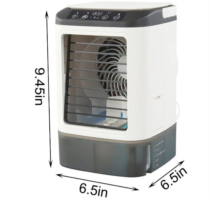Mini-Klimaanlage-Ventilator Haushalt Portable USB Elektroventilator 5V12W Nettogewicht 800g