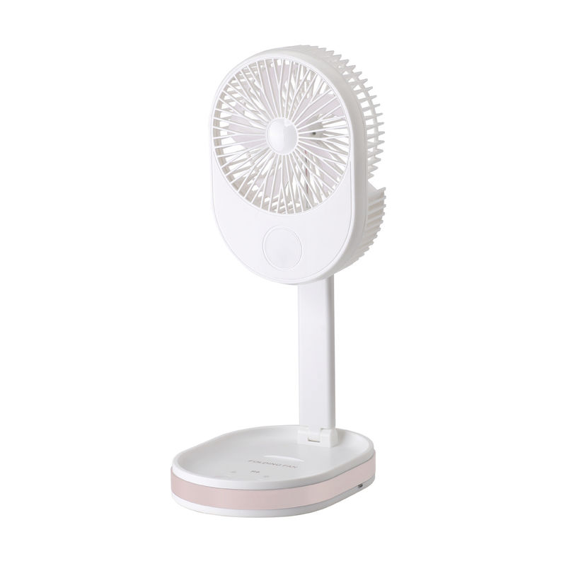 Logo kundenspezifischer kleiner tragbarer Klappventilator zum Laden von Desktops im Außenbereich
