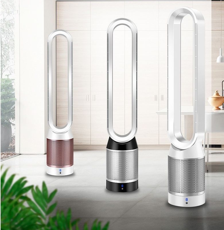 42-Zoll-Luftkühlung Bladeless Tower Fan für den Haushalt mit Luftreiniger und Leistung