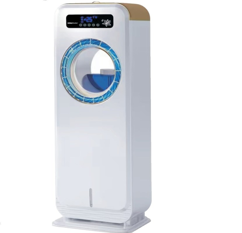 Elektrischer Bodenventilator mit Luftbefeuchter und Wasserkühlung Blattloser Nebelluftkühler