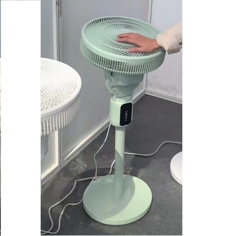 32*32*90cm Abmessungen Elektrische LED-Anzeige Stehender Haushaltsventilator mit Inkjet-Druck-Logo