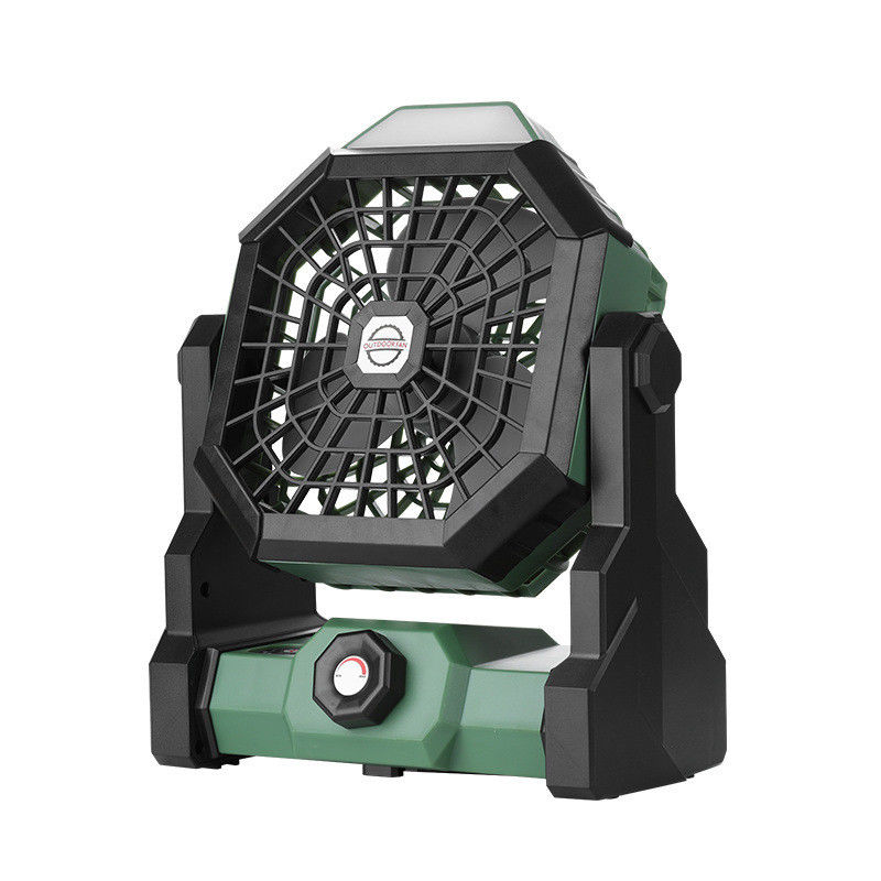 6-Zoll-Portable Outdoor Wiederaufladbare Deckenventilator mit LED-Licht und KEINE Fernbedienung