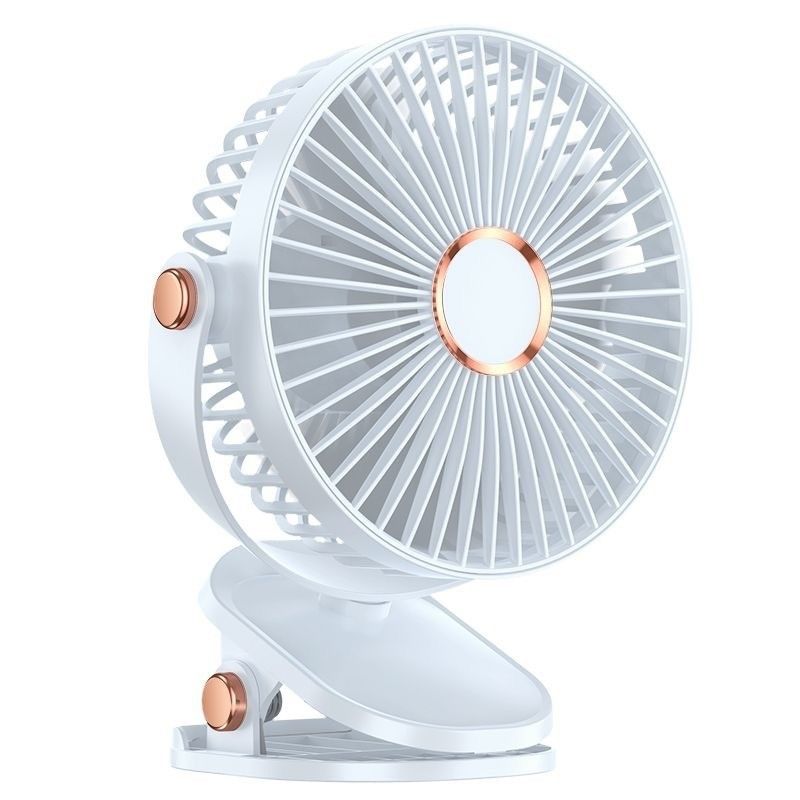 USB-Wiederaufladbare 6 Zoll tragbare Ventilatoren mit Nachtlicht 720 Drehbare persönliche Clip-Ventilator für das Home Office