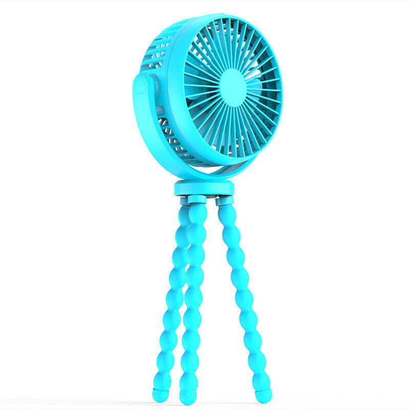 Spannung V 2.1 Kunststoff-Stroller-Ventilator mit 5200mAh-Batterie und Mini-Stativbeinen