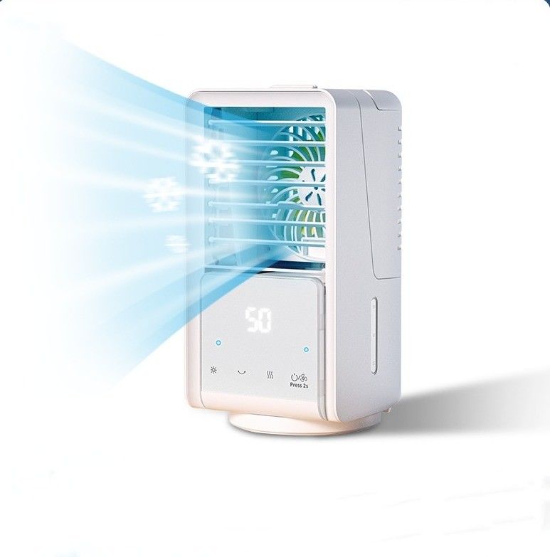Seidenbildschirmdruck Mini Personal Space Air Cooler mit 700 ml Wasserbehälter und USB-Strom